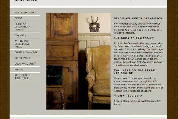 MacRae Furniture Website