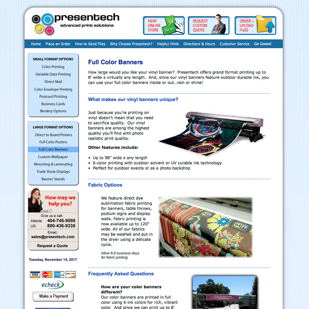 Presentech Website