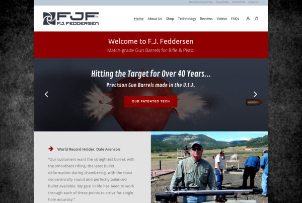FJ Feddersen eCommerce Website Design
