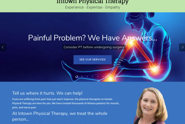 Intown Physical Therapy Website